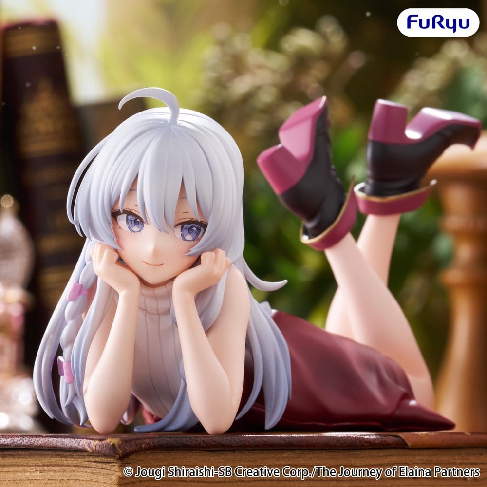 Furyu The Journey Of Elaina Elaina Noodle Stopper Lying Down Ver. Figur