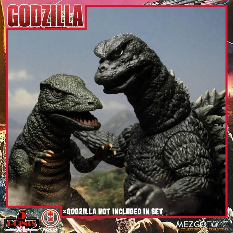 Godzilla - Destroy All Monsters 1968 5 Points XL Box Set Round 2 Actionfiguren