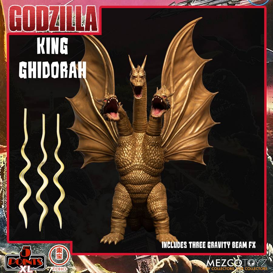 Godzilla - Destroy All Monsters 1968 5 Points XL Box Set Round 2 Actionfiguren