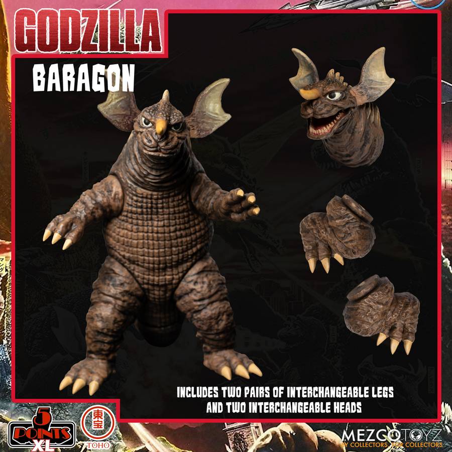 Godzilla - Destroy All Monsters 1968 5 Points XL Box Set Round 2 Actionfiguren