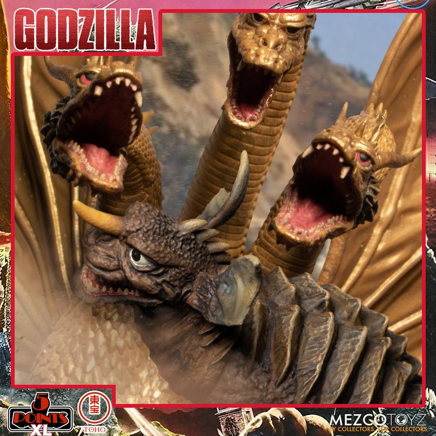 Godzilla - Destroy All Monsters 1968 5 Points XL Box Set Round 2 Actionfiguren