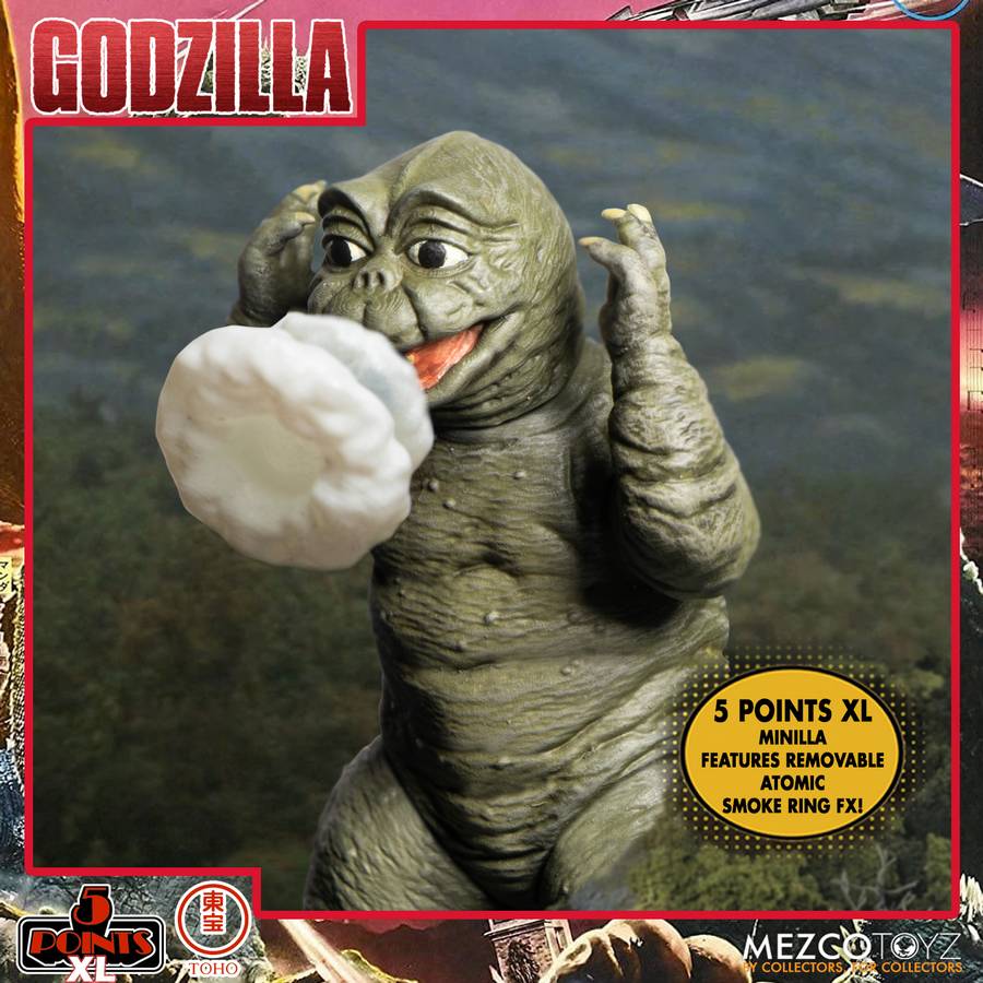 Godzilla - Destroy All Monsters 1968 5 Points XL Box Set Round 2 Actionfiguren