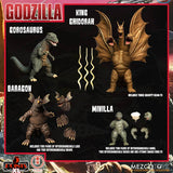 Godzilla - Destroy All Monsters 1968 5 Points XL Box Set Round 2 Actionfiguren