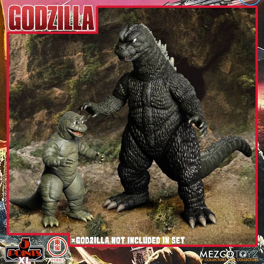 Godzilla - Destroy All Monsters 1968 5 Points XL Box Set Round 2 Actionfiguren