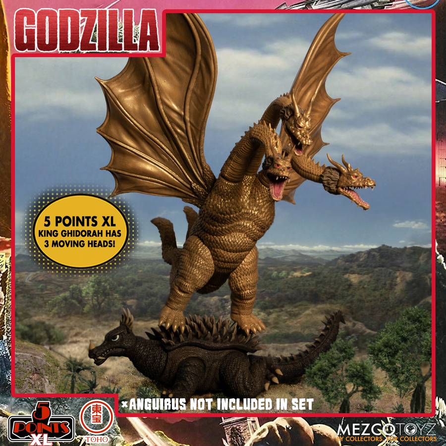 Godzilla - Destroy All Monsters 1968 5 Points XL Box Set Round 2 Actionfiguren