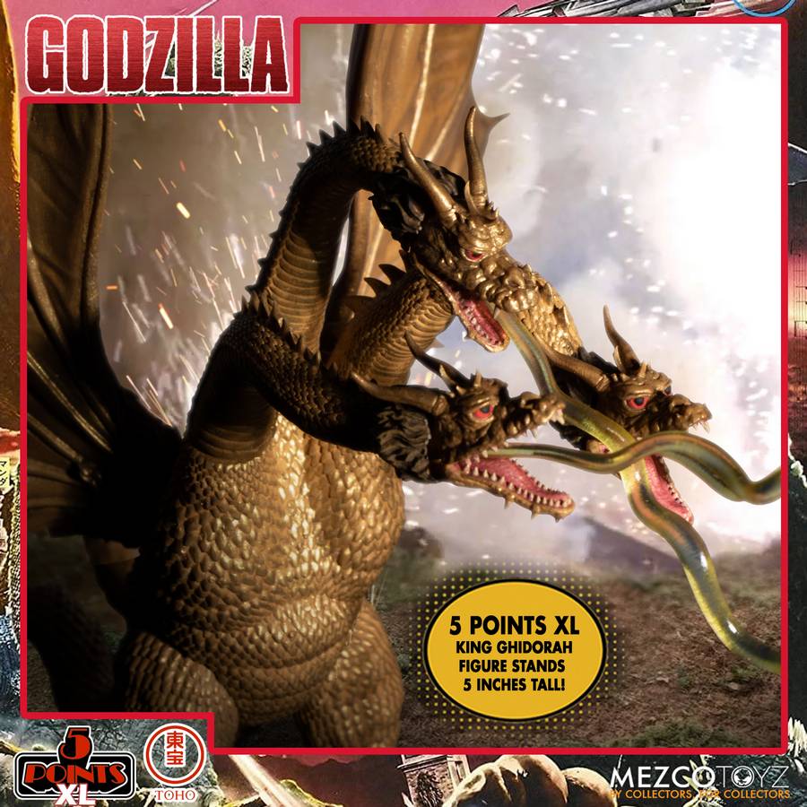 Godzilla - Destroy All Monsters 1968 5 Points XL Box Set Round 2 Actionfiguren