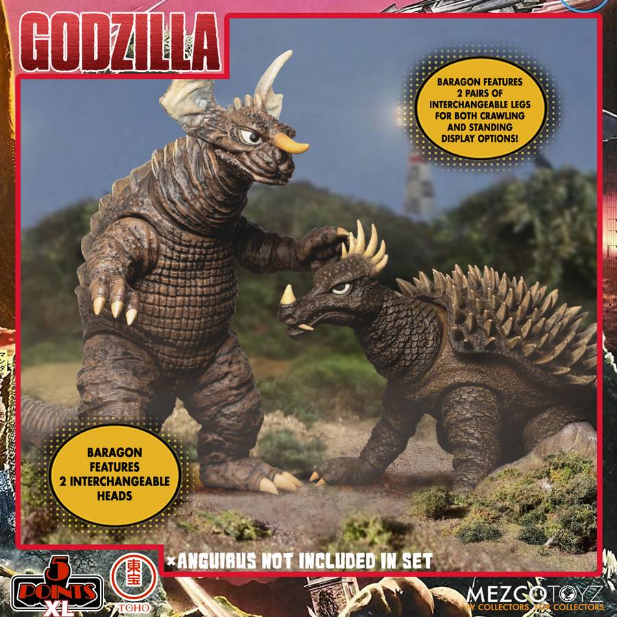 Godzilla - Destroy All Monsters 1968 5 Points XL Box Set Round 2 Actionfiguren