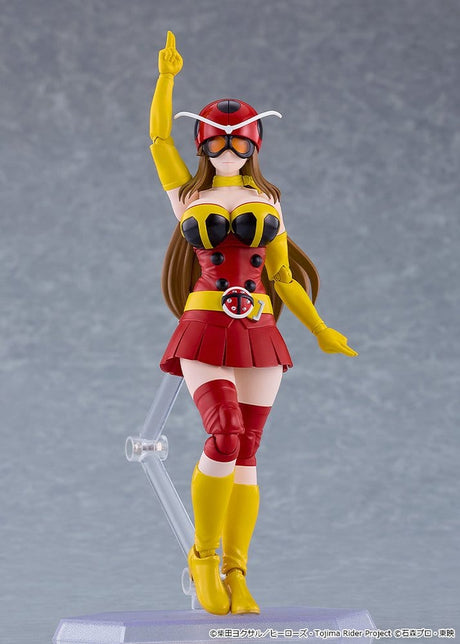 Good Smile Company Tojima Wants to Be a Kamen Rider Yuriko Okada (Electro-Wave Human Tackle Ver.) Figma Actionfigur