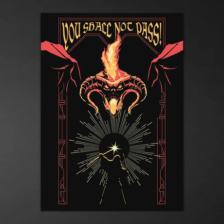 Grupo Erik Der Herr der Ringe Balrog Leuchtendes Poster