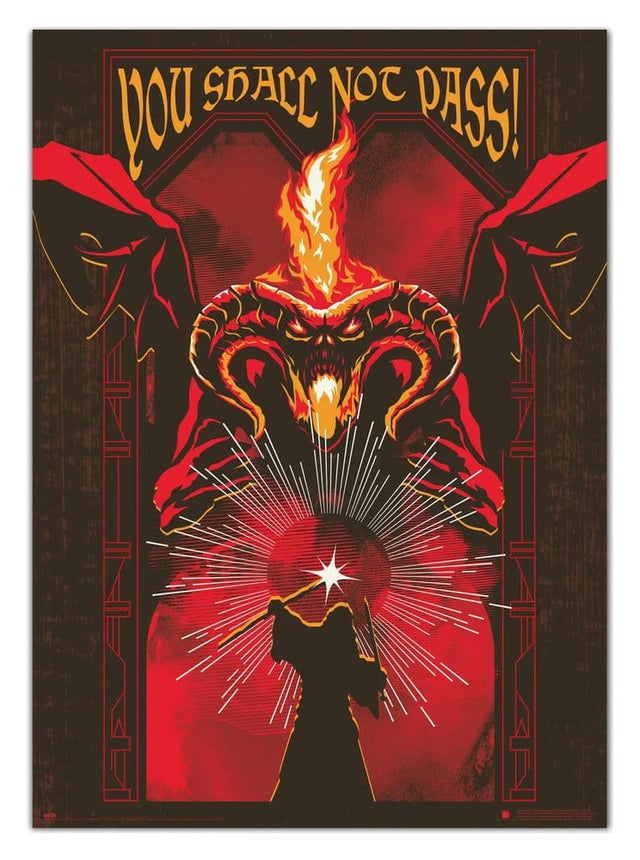 Grupo Erik Der Herr der Ringe Balrog Leuchtendes Poster