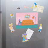 Grupo Erik Die Simpsons Familie Figuren Magnet Set