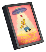 Grupo Erik Die Simpsons Gerahmtes LED-Poster