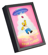 Grupo Erik Die Simpsons Gerahmtes LED-Poster