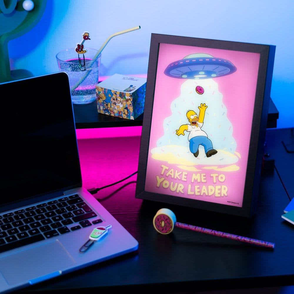 Grupo Erik Die Simpsons Gerahmtes LED-Poster