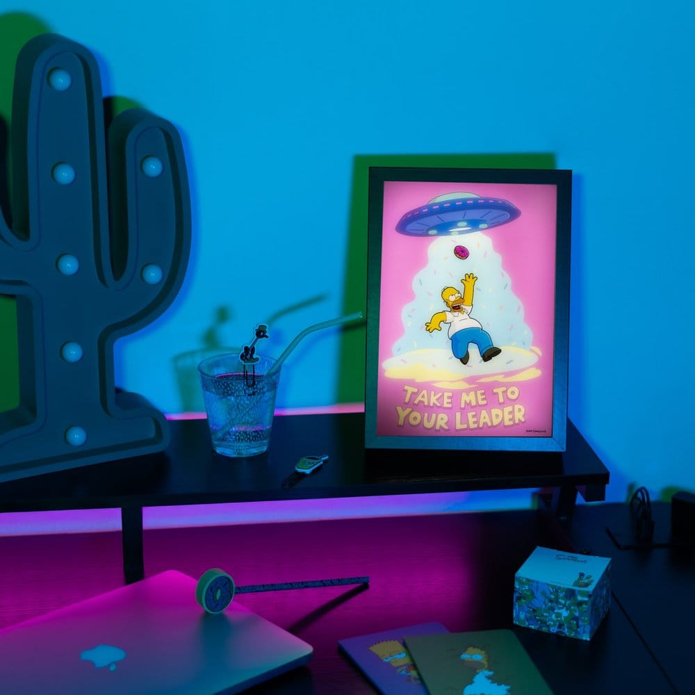 Grupo Erik Die Simpsons Gerahmtes LED-Poster