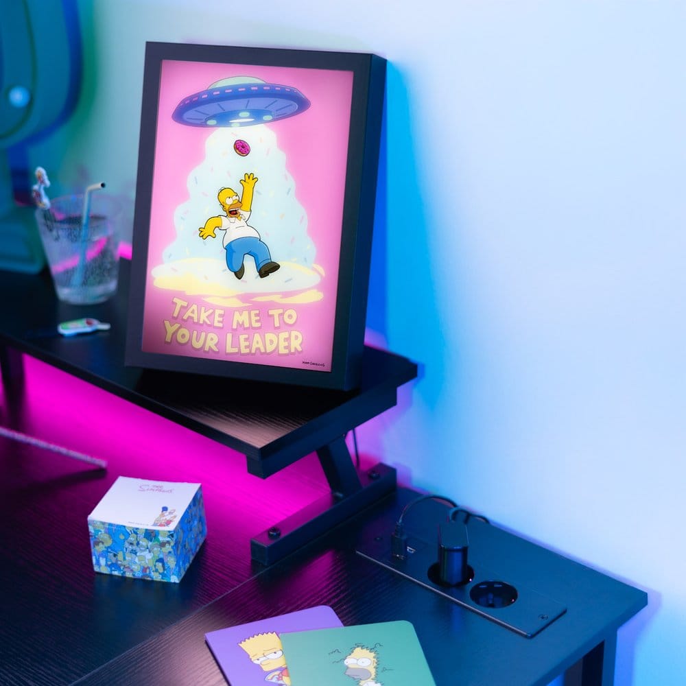 Grupo Erik Die Simpsons Gerahmtes LED-Poster