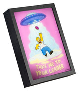 Grupo Erik Die Simpsons Gerahmtes LED-Poster