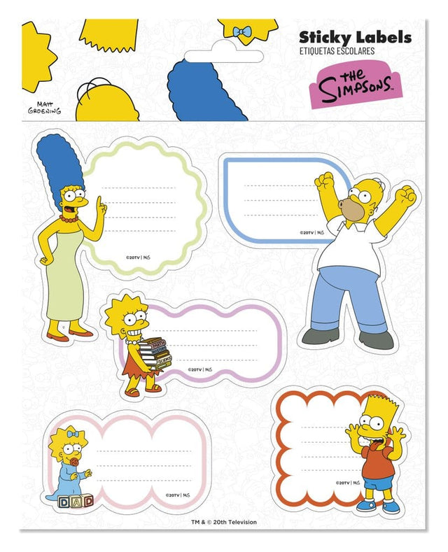 Grupo Erik Die Simpsons Selbstklebende Etiquetten Premium (10)