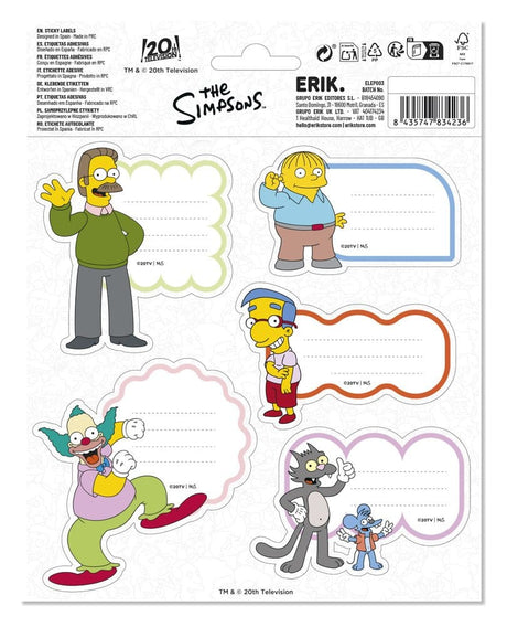 Grupo Erik Die Simpsons Selbstklebende Etiquetten Premium (10)