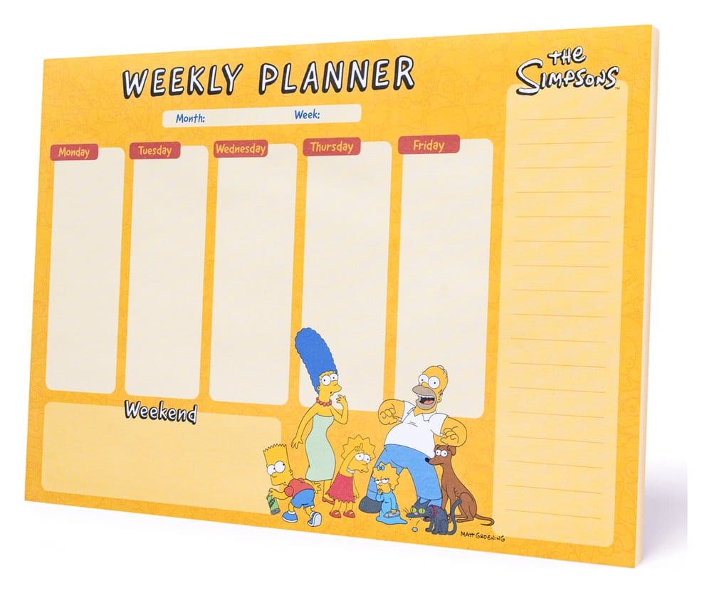 Grupo Erik Die Simpsons Wochenplaner A4