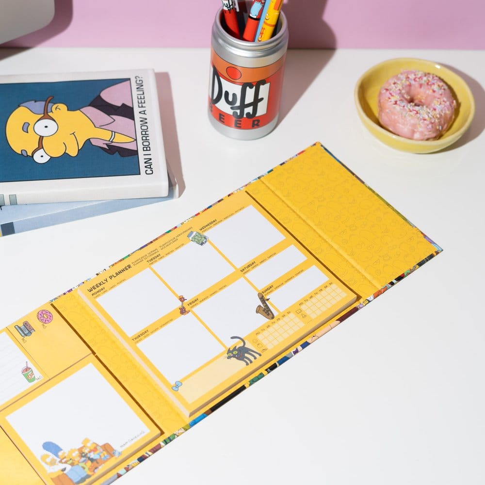 Grupo Erik Die Simpsons Wochenplaner mit Haftnotizen