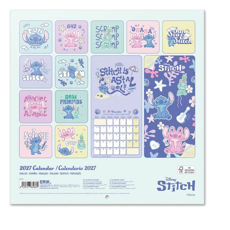 Grupo Erik Disney Stitch Wandkalender 2027