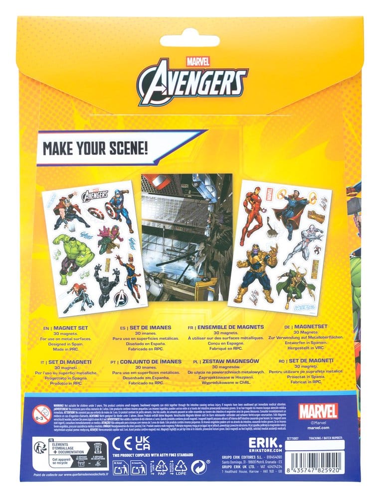 Grupo Erik Marvel Avengers Stanzmagnet-Set