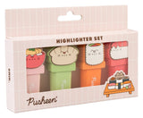 Grupo Erik Pusheen Sushi Roll Textmarker Mit Topper 4er Set