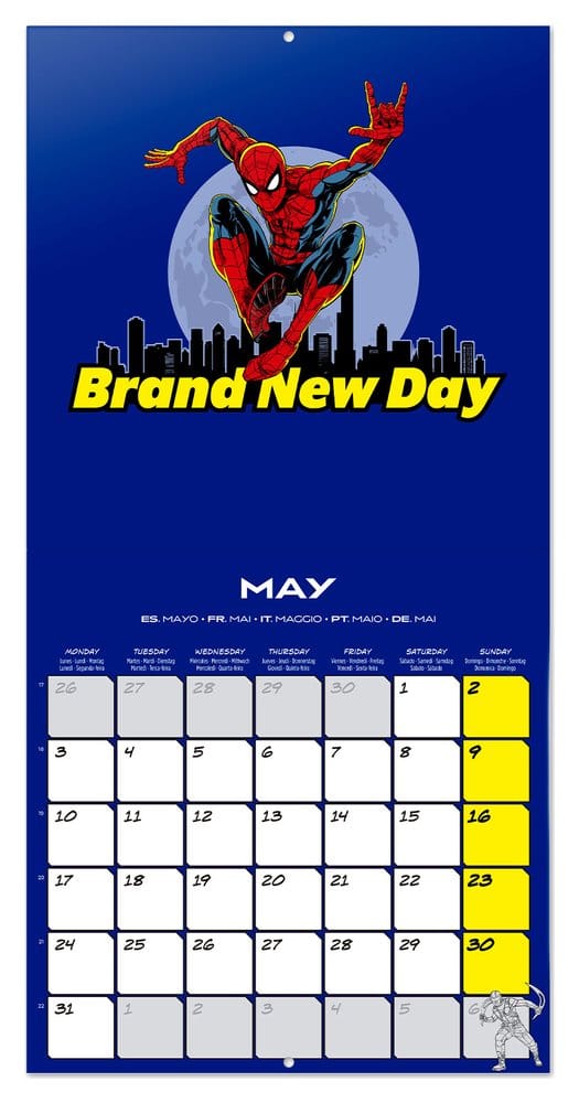 Grupo Erik Spider-Man Wandkalender 2027