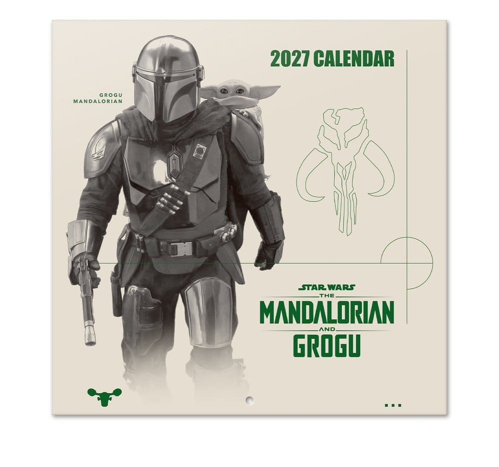 Grupo Erik Star Wars The Mandalorian and Grogu Wandkalender 2027