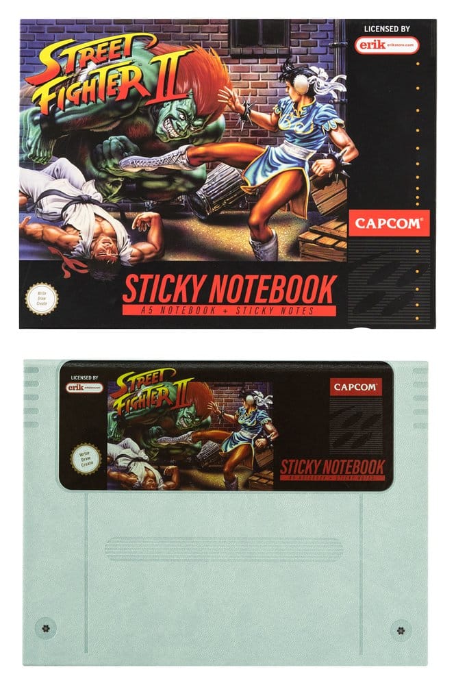 Grupo Erik Street Fighter Premium Haftnotizen Hülle Notizbuch A5