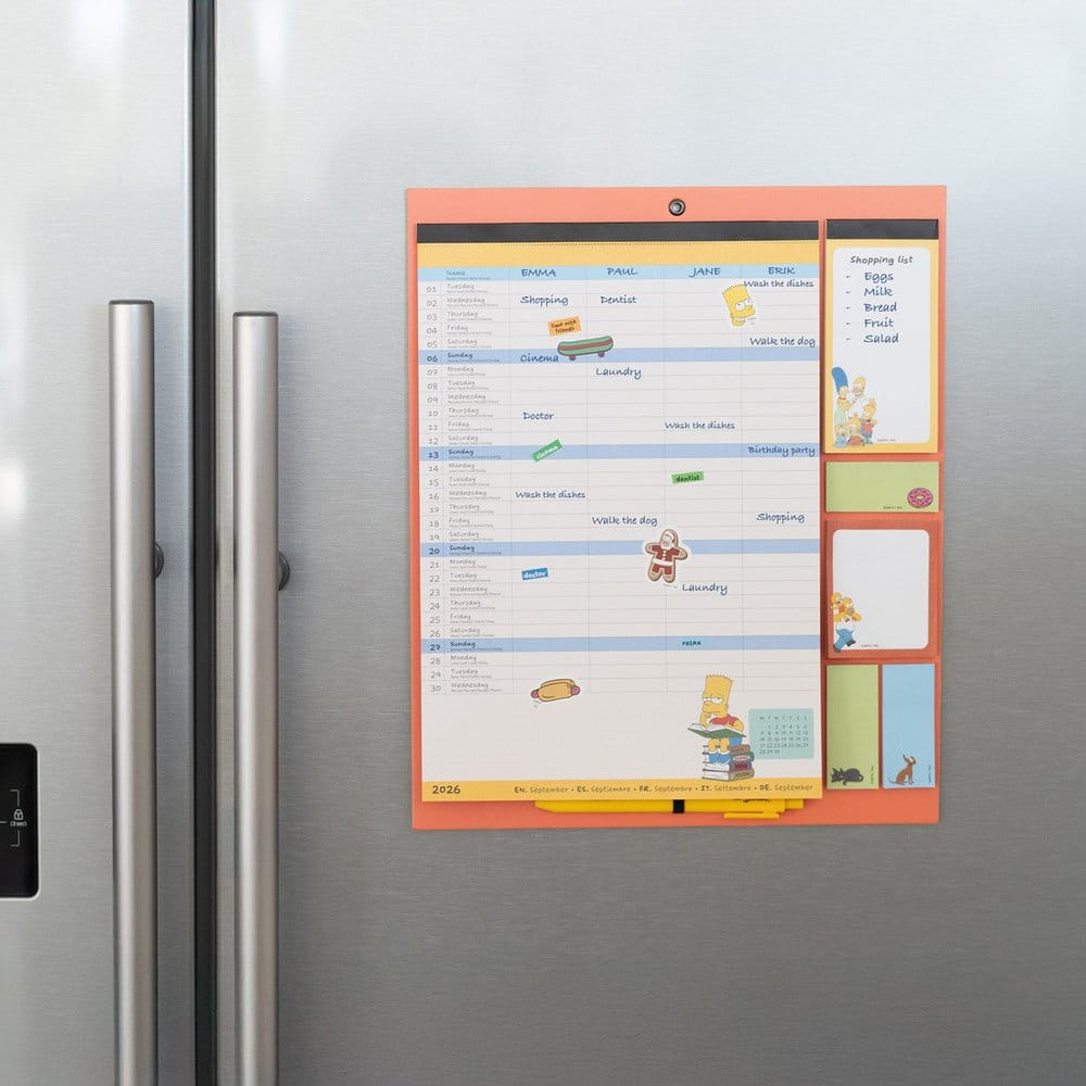 Grupo Erik The Simpsons 2026/27 magnetischer Planer