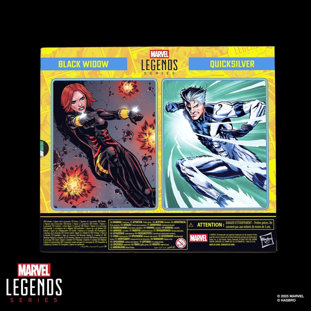 Hasbro Avengers Marvel Legends Black Widow Quicksilver 2er-Pack Actionfiguren