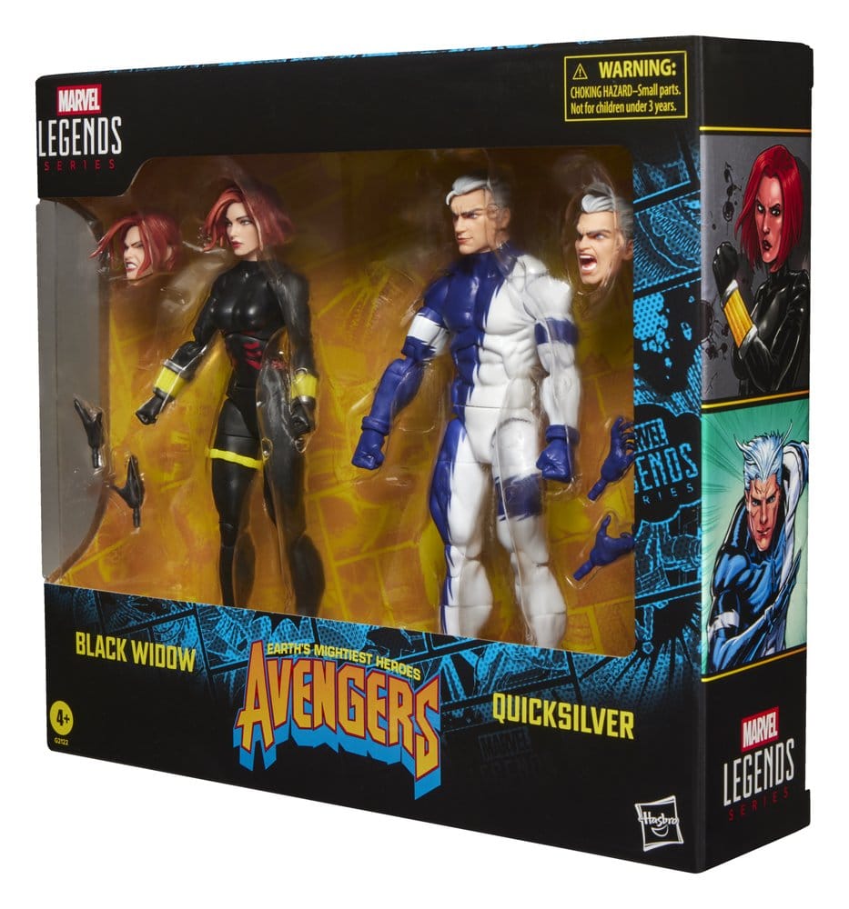Hasbro Avengers Marvel Legends Black Widow Quicksilver 2er-Pack Actionfiguren