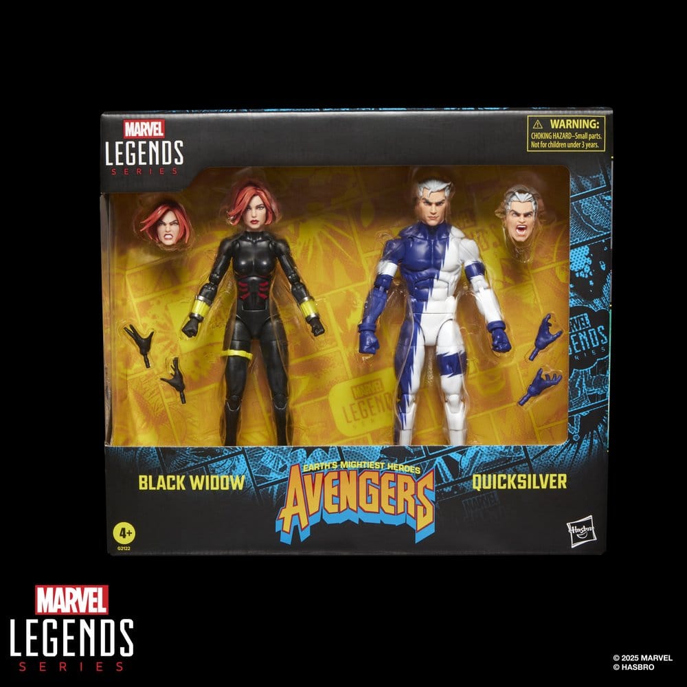 Hasbro Avengers Marvel Legends Black Widow Quicksilver 2er-Pack Actionfiguren