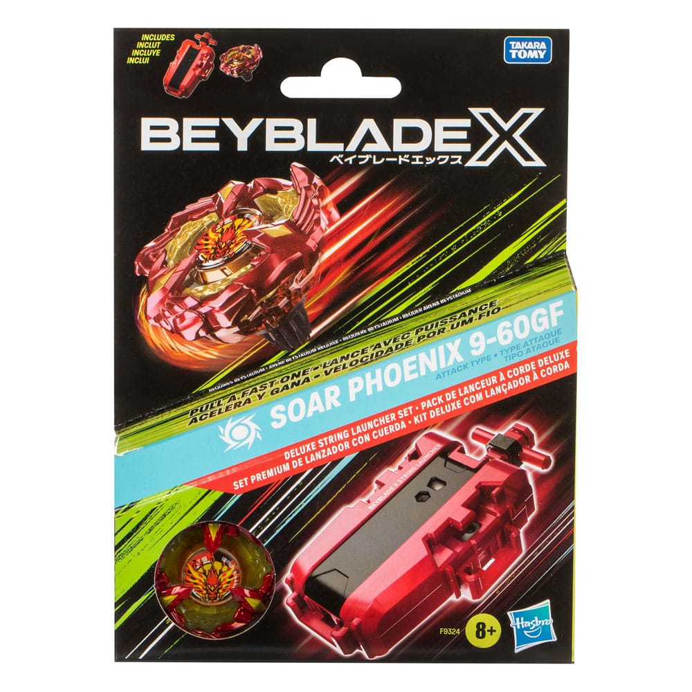 Hasbro Beyblade X Soar Phoenix Deluxe Schnur-Starter Set