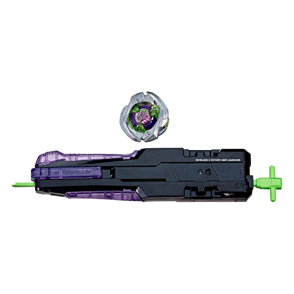 Hasbro Beyblade X Victory Grip Starter Set Saber Samurai 2-70L Right-Spin Attack类型