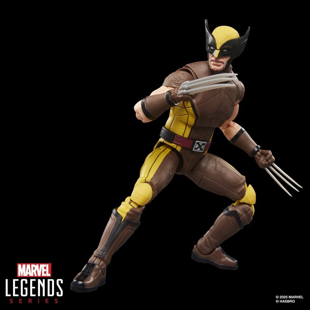 Hasbro Deadpool und Wolverine Marvel Legends Wolverine Brown Suit Actionfigur