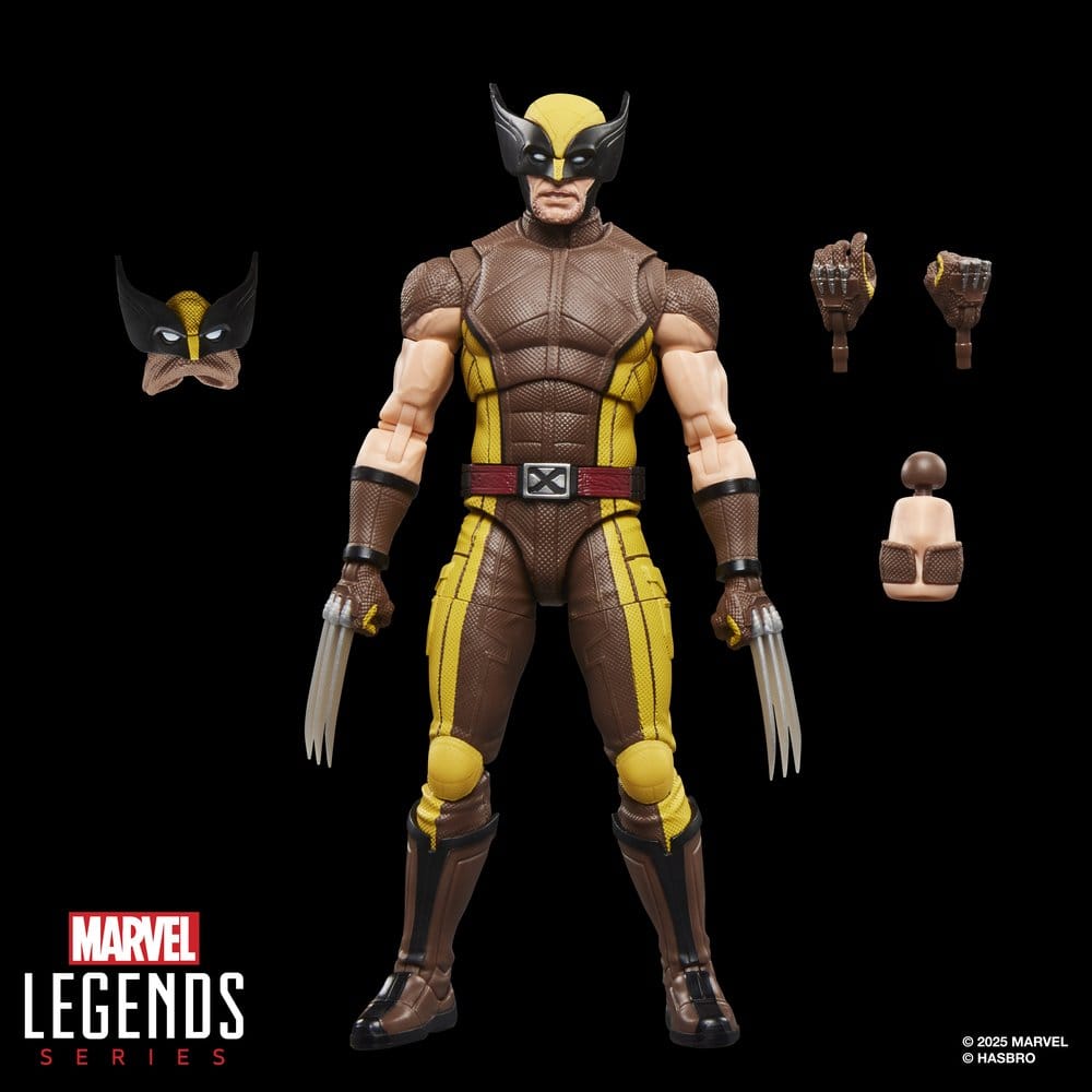 Hasbro Deadpool und Wolverine Marvel Legends Wolverine Brown Suit Actionfigur