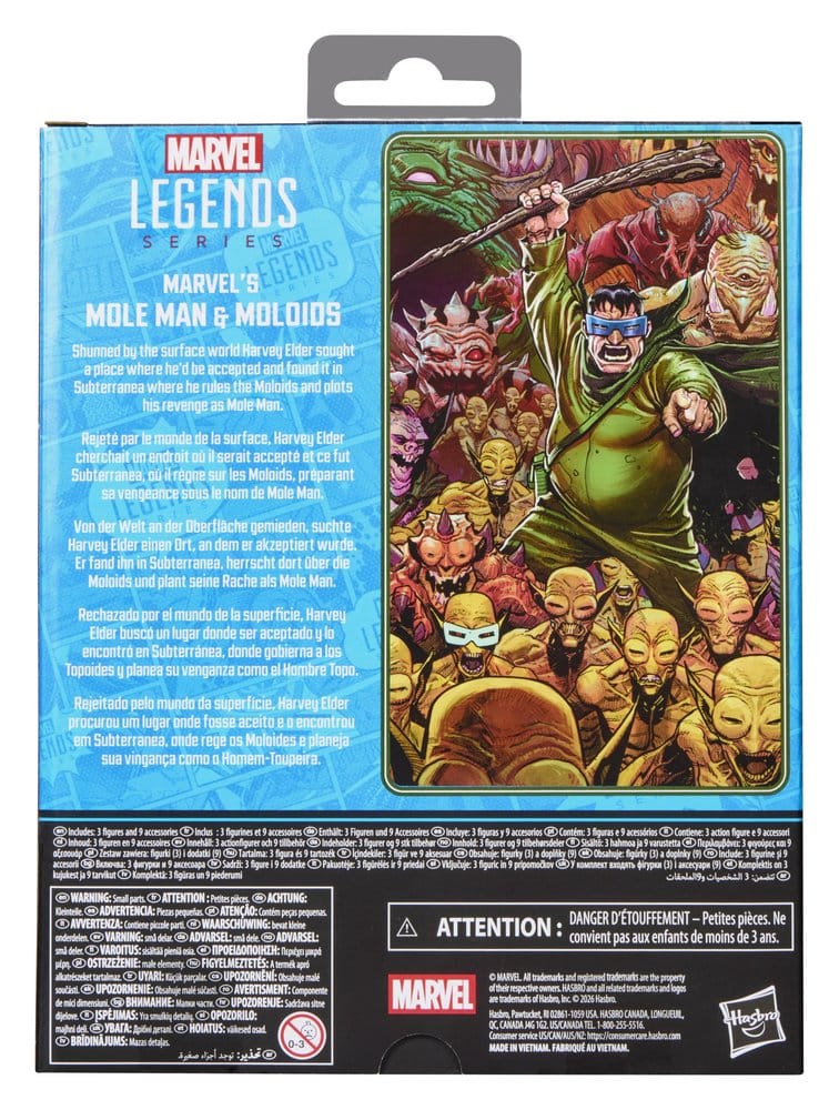 Hasbro Fantastic Four Marvel Legends Mole Man Moloids 3er-Pack Actionfiguren