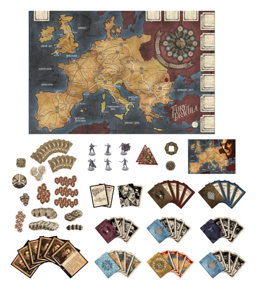 Hasbro Fury of Dracula 5. Edition *Deutsche Version* Brettspiel