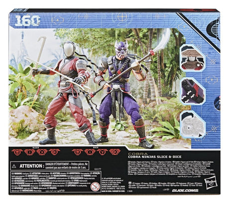 Hasbro G.I. Joe Classified Series Cobra Ninjas Slice & Dice #160 2er-Pack Actionfiguren