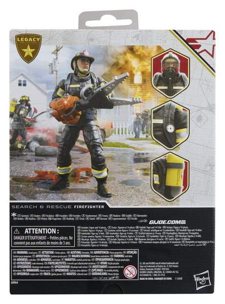 Hasbro G.I. Joe Classified Series Legacy Collection Search & Rescue Firefighter Actionfigur