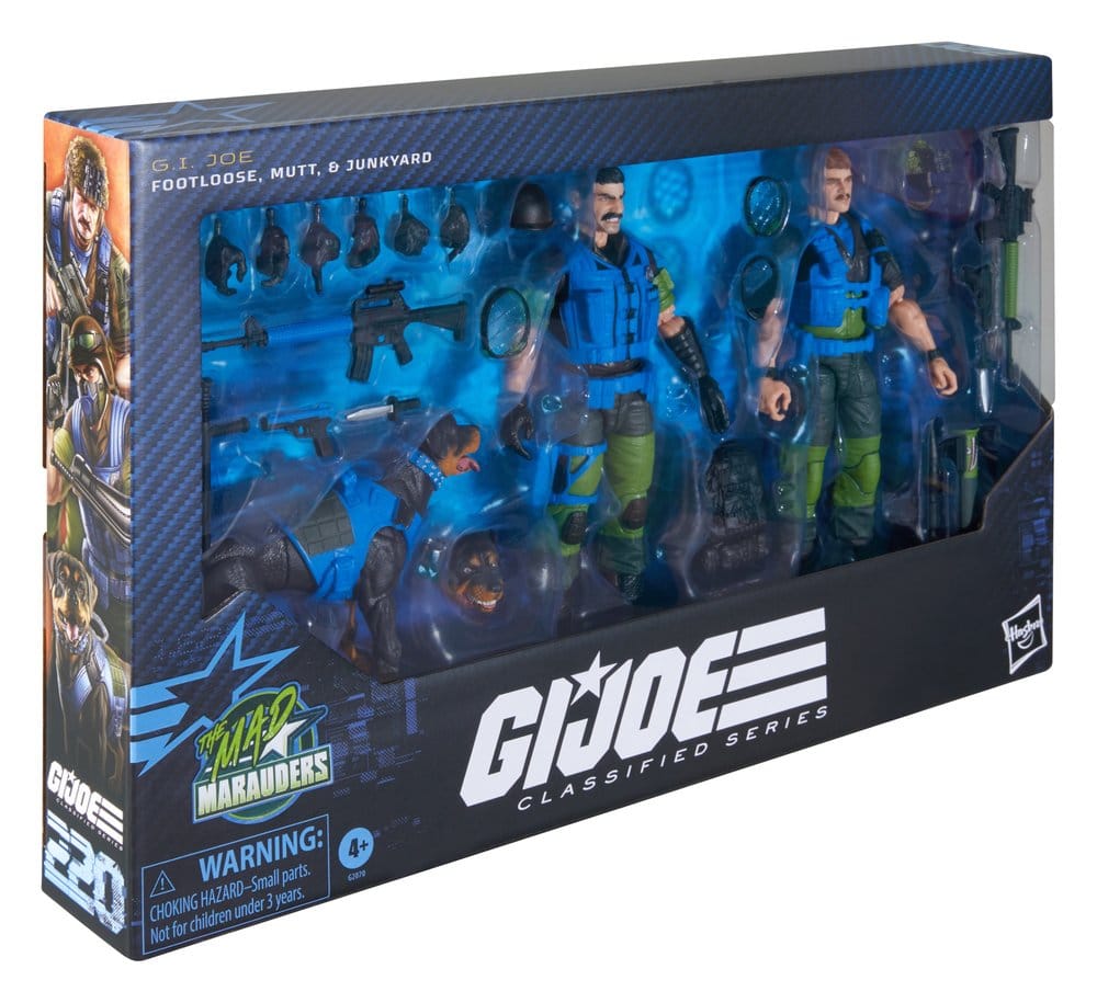 Hasbro G.I. Joe Classified Series Mad Marauders Footloose Mutt Junkyard 3er-Pack Actionfiguren