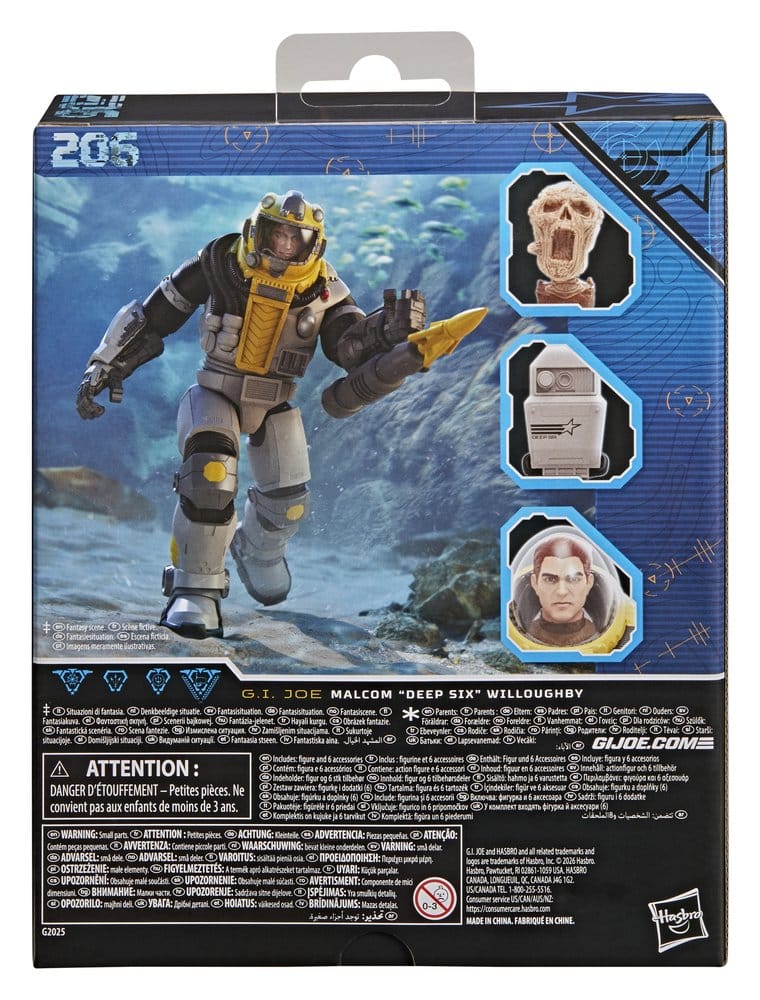 Hasbro G.I. Joe Classified Series Malcom Deep Six Willoughby Deluxe Actionfigur