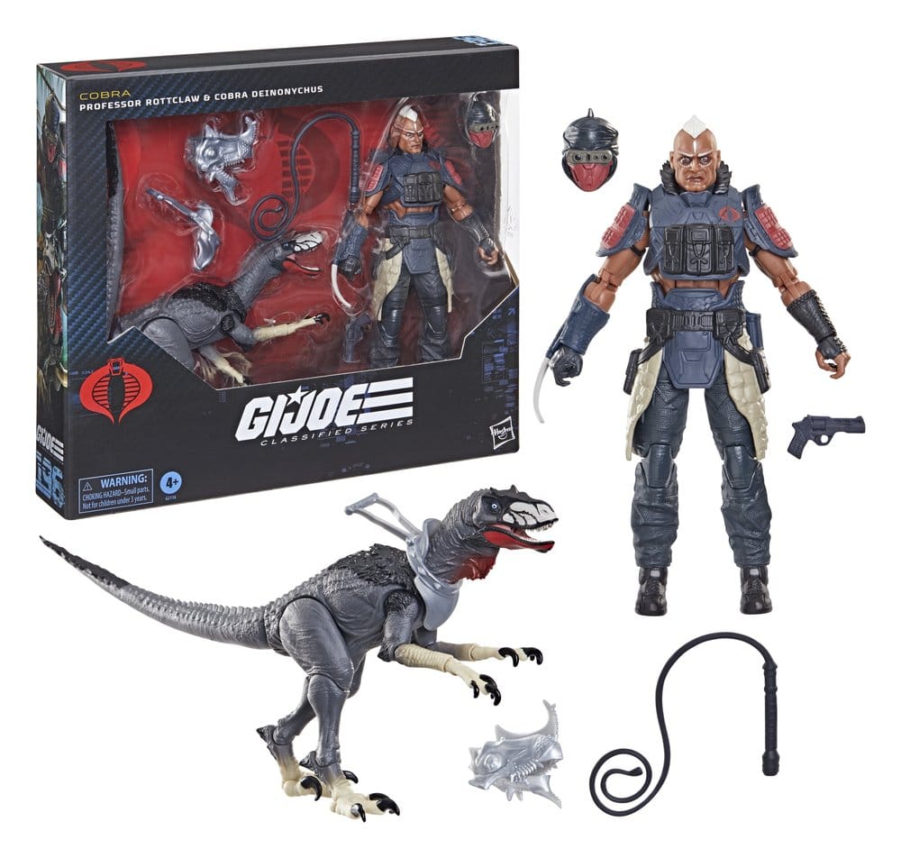 Hasbro G.I. Joe Classified Series Professor Rottclaw Cobra Deinonychus 2er-Pack Actionfigur