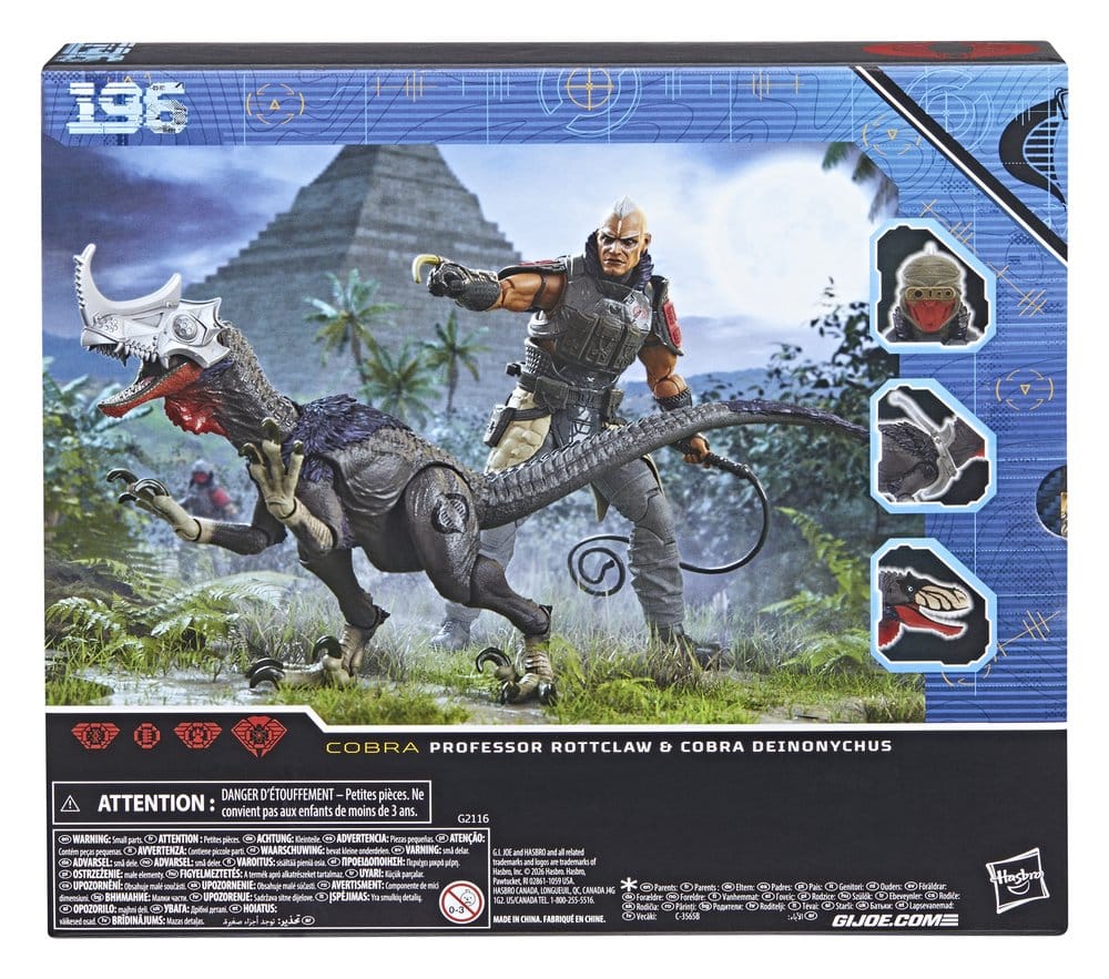Hasbro G.I. Joe Classified Series Professor Rottclaw Cobra Deinonychus 2er-Pack Actionfigur