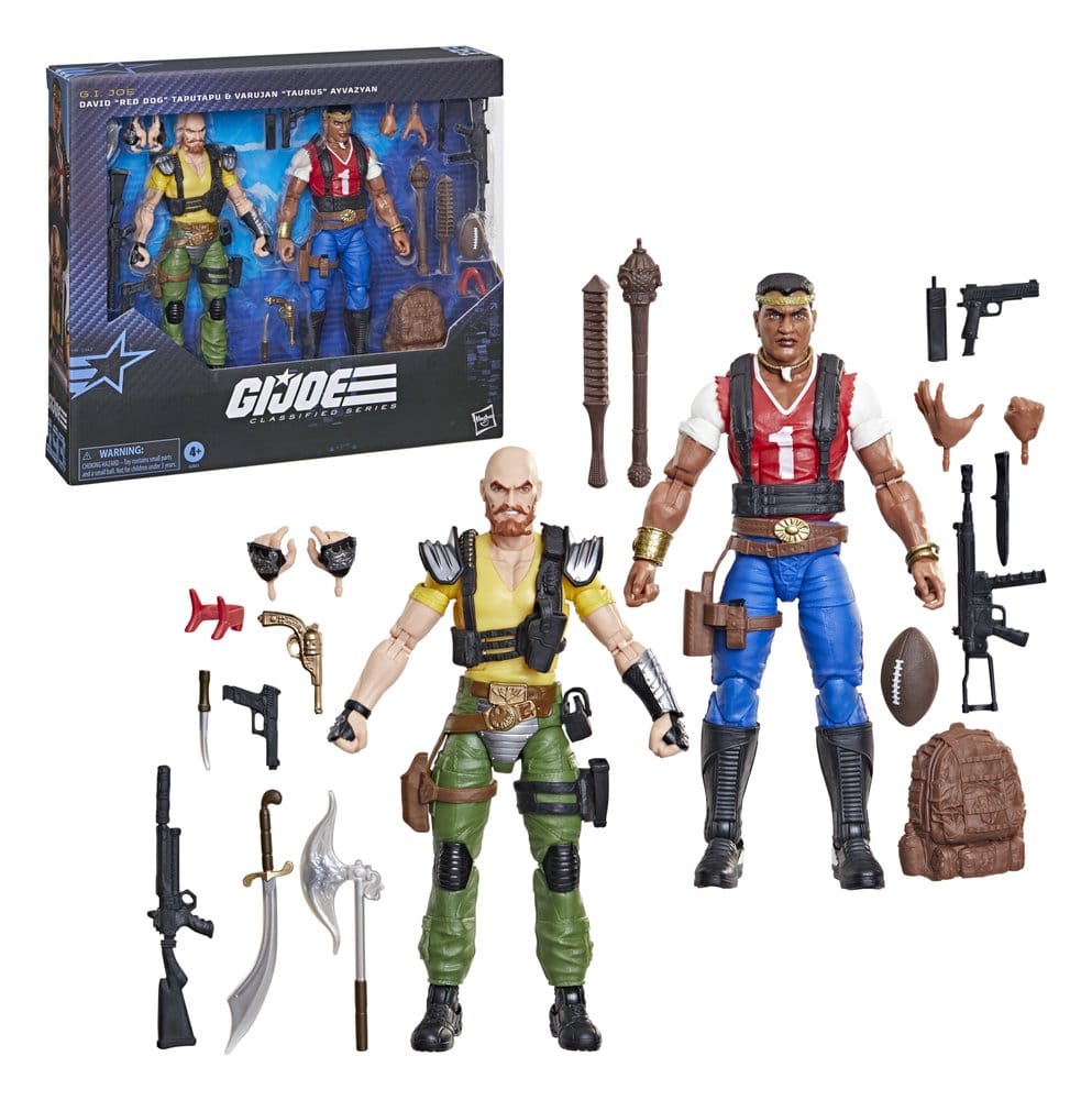 Hasbro G.I. Joe Classified Series Red Dog Taputapu Taurus Ayvazyan 2er-Pack Actionfiguren