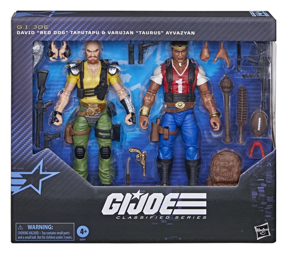 Hasbro G.I. Joe Classified Series Red Dog Taputapu Taurus Ayvazyan 2er-Pack Actionfiguren