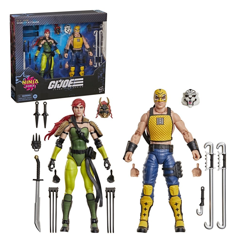 Hasbro G I Joe Classified Series Scarlett T Jbang Ninja Force 2er-Pack Actionfiguren